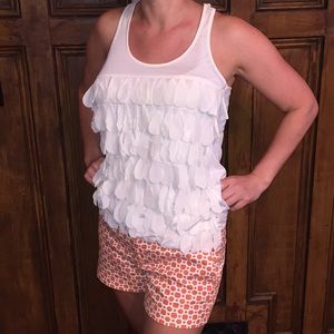 Esley ivory tank szS EUC